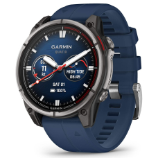 Garmin Quatix 8 - 47 mm, AMOLED Sapphire, Titanium with Blue